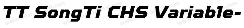 TT SongTi CHS Variable字体转换